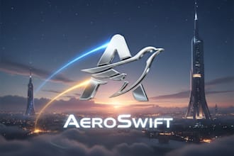 design a creative and powerful flying logo for your brand