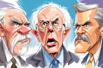 create digital political cartoon for political cartoon