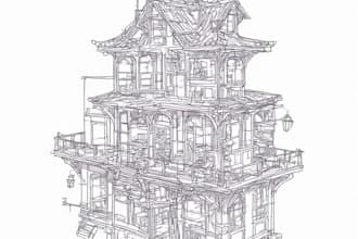 draw detailed line art of any product, food, sketch
