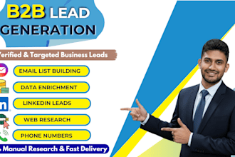 do b2b linkedin lead generation and email finder list