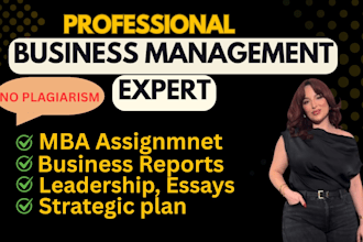 do business management assigned, economics, strategic marketing, leadership, MBA