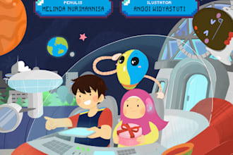 draw custom childrens book illustrations for print and ebook