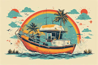create unique retro, vintage flyer or poster