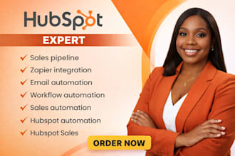 setup hubspot crm, hubspot email design, hubspot automation, hubspot integration