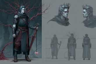 create a dark fantasy character for you