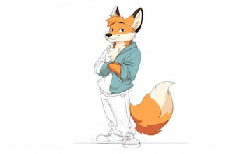 draw custom furry art for you