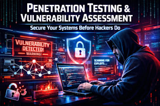 perform penetration testing and vulnerability assessment with report