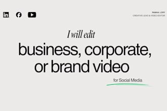 brand and corporate social media video