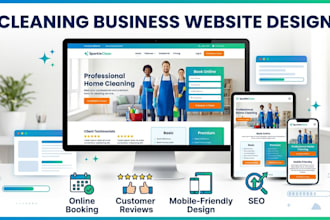 design a cleaning business website in wordpress