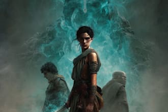 do fantasy book cover design, thriller book cover