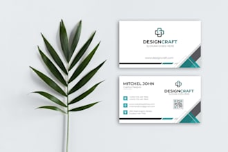 design modern business card for your company or brand