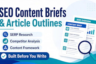 create SEO content briefs and article outlines