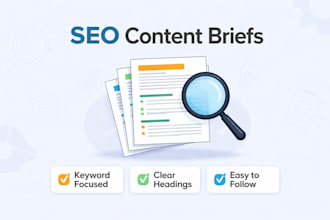 create structured SEO content briefs for writers