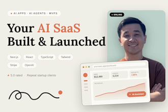 build your ai saas, startup mvp, or full stack web app in nextjs