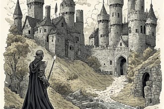 do dark medieval art illustration for you