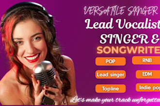 be your female pop singer female edm singer songwriter female vocalist