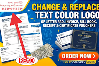 remove replace add logo change text color in your images and pictures word excel