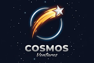 design a creative and inspiring shooting star logo for your brand