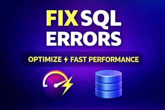 fix sql queries, stored procedures and optimize slow database performance