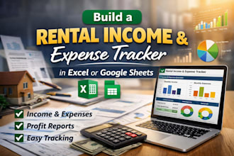 build a  rental income expense tracker in excel  google sheets