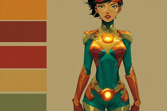 superhero character for comics