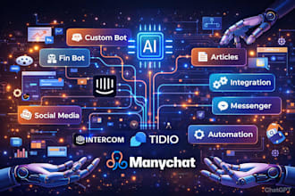 setup intercom products tours intercom chatbots fin ai tidio manychats zendesk