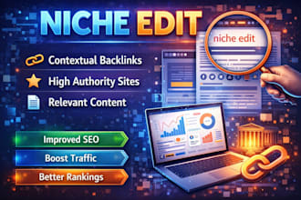 create premium niche edit backlinks to boost website authority