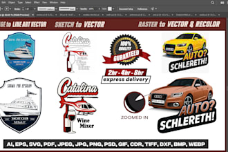 do manual vector tracing, vectorize logo, convert image to vector in illustrator