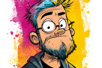 make character illustration in comic style