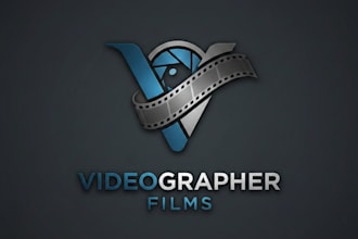 design a professional and modern videographer logo for your brand