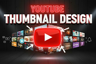 create high CTR youtube thumbnail design for gaming, vlog, tech and more