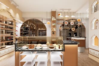 do interior design, 3d modelling and realistic 3d rendering