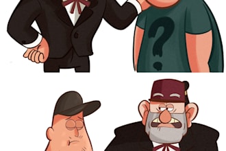 cartoon and comic book illustration