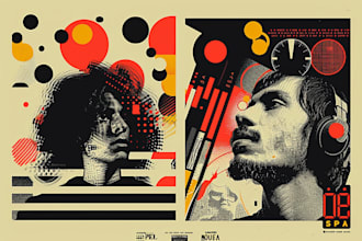 design bold posters for bands and music events