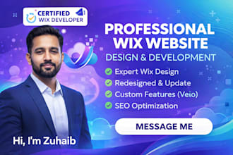 wix velo code expert, wix code, design redesign wix website