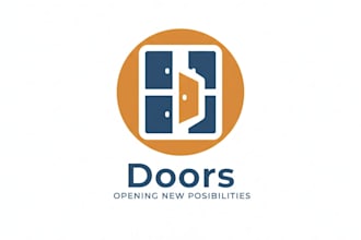 design a modern and professional doors brand logo for your business