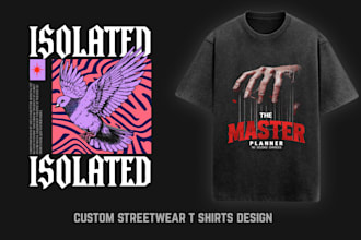 design streetwear t shirt design for print on demand