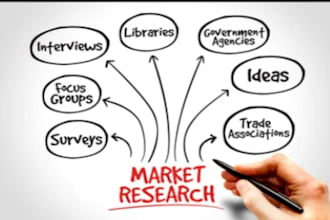 perform market research, competitor analysis and reports