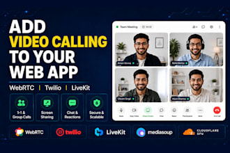 build webrtc video calling, meeting for your website, saas