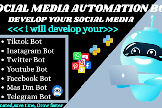 create social media bot twitter x bot tiktok bot instagram bot youtube bot