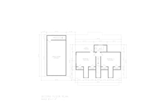 design second floor plan with electrical layout and roof plan