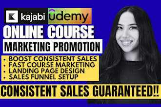 kajabi online course promotion kajabi coaching course marketing to boost sales