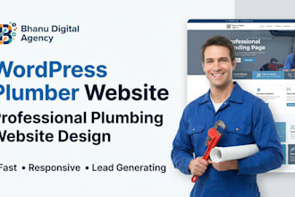 build professional wordpress website for plumber plumbing business