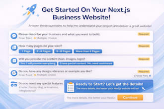 build a modern nextjs business website