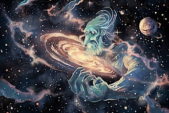 create high quality cosmic illustrations