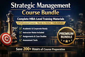sell strategic management course bundle
