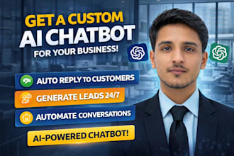 build ai chatbot, automation or custom ml solution