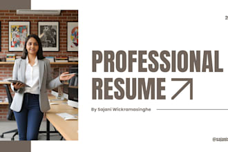 design a professional, ats friendly resume and CV