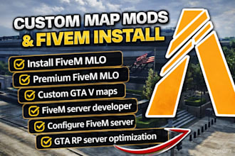 install premium fivem mlo, custom maps, interiors for your gta v rp server