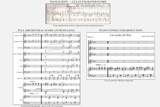 engrave professional sheet music in sibelius or musescore